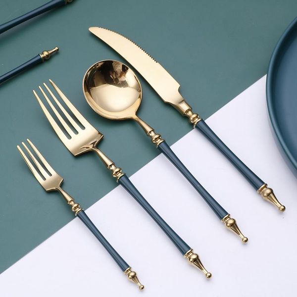 flatware sets 24pcs greengold cutlery set tableware 18/10 stainless steel table knife fork spoongold mirror shiny dinnerware drop
flatware sets 24pcs greengold cutlery set tableware 18/10 stainless steel table knife fork spoongold mirror shiny dinnerware drop