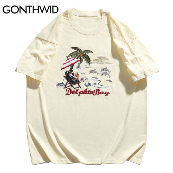 tshirts harajuku embroidery dolphin coconut tree streetwear tee shirts hip hop fashion short sleeve cotton 210602, White;black
tshirts harajuku embroidery dolphin coconut tree streetwear tee shirts hip hop fashion short sleeve cotton 210602, White;black