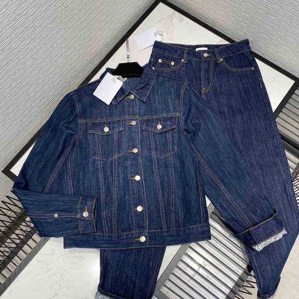 women's two piece pants pants suits women lapel single breasted blue jacket straight jeans denim short high-end 2 set stree rsei, White
women's two piece pants pants suits women lapel single breasted blue jacket straight jeans denim short high-end 2 set stree rsei, White