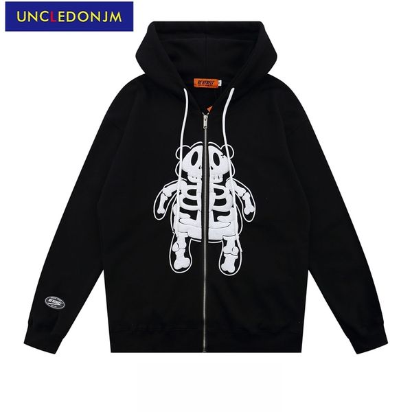uncledonjm skeleton zip up hoodie streetwear oversized sweatshirt hip hop harajuku hoodie graphic hoodies couple clothes w804 211014, Black
uncledonjm skeleton zip up hoodie streetwear oversized sweatshirt hip hop harajuku hoodie graphic hoodies couple clothes w804 211014, Black