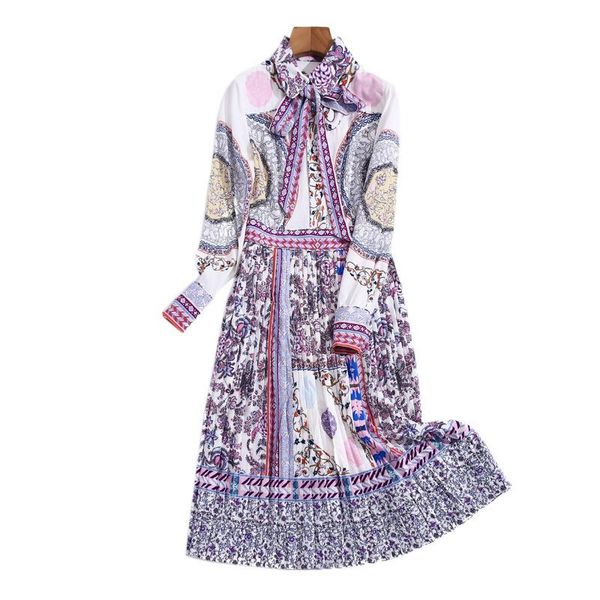 casual dresses runway women's dress designer spring fashion party holiday long sleeve vintage printing folds elegant midi, Black;gray
casual dresses runway women's dress designer spring fashion party holiday long sleeve vintage printing folds elegant midi, Black;gray