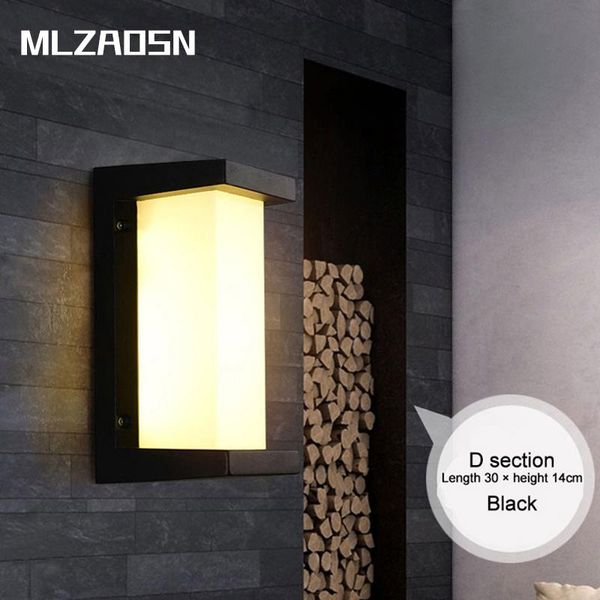 outdoor wall lamps mlzaosn garden balcony waterproof aluminum passageway led lanterns courtyard lamp square