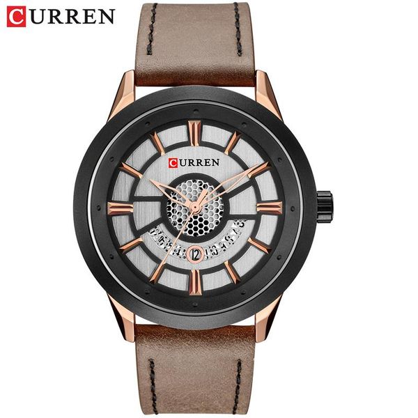 wristwatches curren luxury men's watch brand casual calendar leather strap wrist watches fashion military waterproof sport quartz clock, Slivery;brown
wristwatches curren luxury men's watch brand casual calendar leather strap wrist watches fashion military waterproof sport quartz clock, Slivery;brown