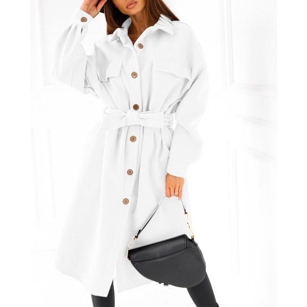 women's wool & blends autumn winter windbreaker solid color loose plush wind coat with belt decoration warm overcoats for women ladies, Black
women's wool & blends autumn winter windbreaker solid color loose plush wind coat with belt decoration warm overcoats for women ladies, Black