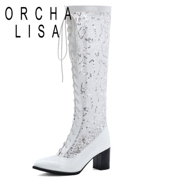 ladies boots trendy thick high heels net lace hollow mesh patent leather big size 33-46 summer casual c2354, Black
ladies boots trendy thick high heels net lace hollow mesh patent leather big size 33-46 summer casual c2354, Black