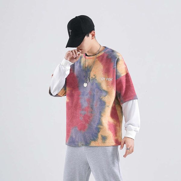 hoodies & sweatshirts sweater men's casual autumn and women's tie dyed round neck long sleeve fake two piece 0xp8, Black
hoodies & sweatshirts sweater men's casual autumn and women's tie dyed round neck long sleeve fake two piece 0xp8, Black
