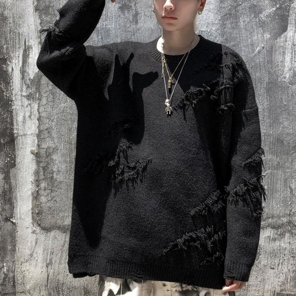 men's sweaters harajuku autumn vintage solid color knited sweater oversize pullover hip hop streetwear men knitwear winter fashion, White;black
men's sweaters harajuku autumn vintage solid color knited sweater oversize pullover hip hop streetwear men knitwear winter fashion, White;black