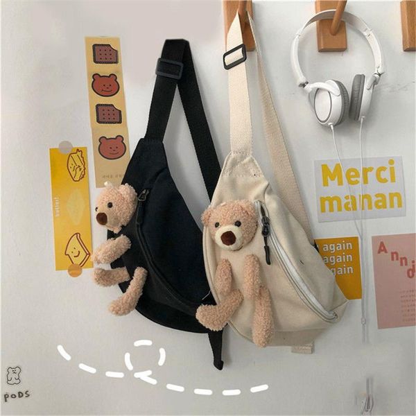 kawaii hairy bear canvas belt bag crossbody for women messenger chest cute mobile sweet lady white/black/yellow waist bags
kawaii hairy bear canvas belt bag crossbody for women messenger chest cute mobile sweet lady white/black/yellow waist bags