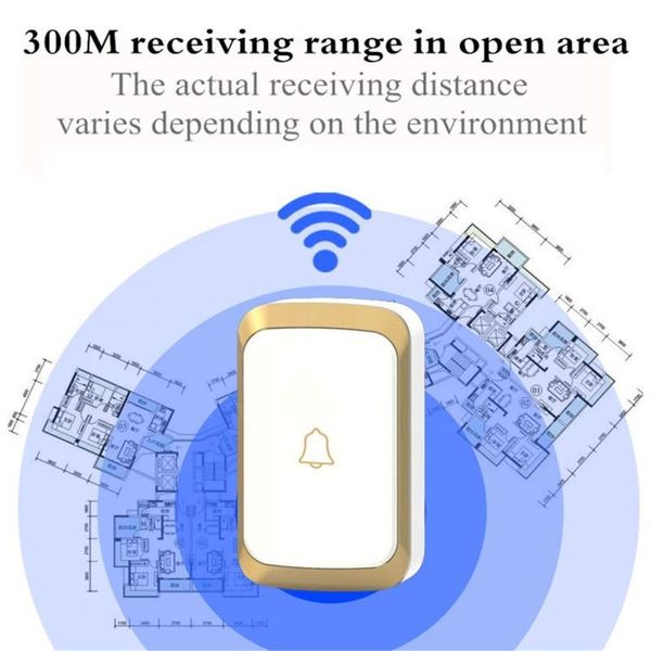 doorbells door bell home security wireless doorbell waterproof ac 100-240v 300m range adjustable tone change music strong penetration
doorbells door bell home security wireless doorbell waterproof ac 100-240v 300m range adjustable tone change music strong penetration