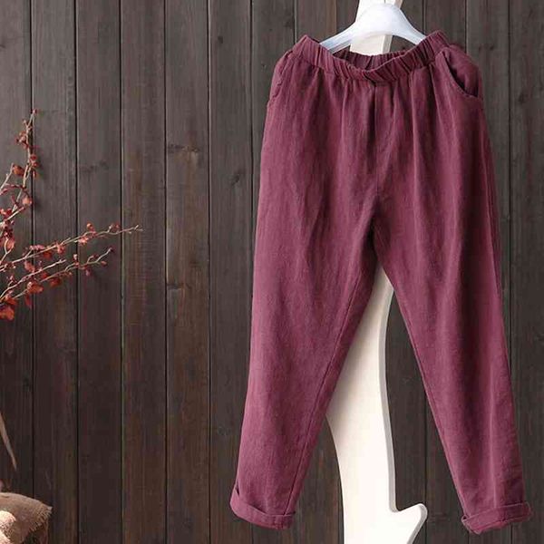 female cotton and linen pants summer and autumn new loose casual pants women long pants fashion harem pant 210426, Black;white
female cotton and linen pants summer and autumn new loose casual pants women long pants fashion harem pant 210426, Black;white
