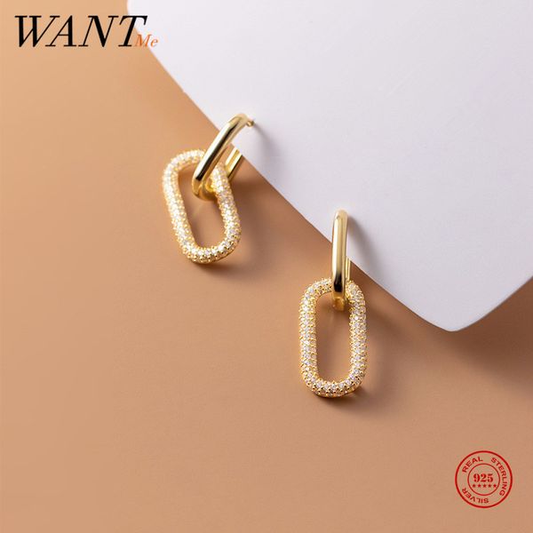 wantme genuine 925 sterling silver personality unique bohemian shiny zircon earrings for women charming party piercing jewelry, Golden
wantme genuine 925 sterling silver personality unique bohemian shiny zircon earrings for women charming party piercing jewelry, Golden
