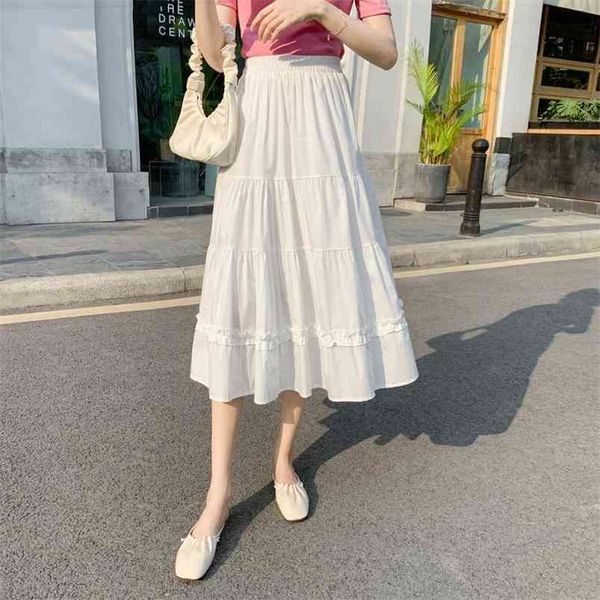 summer korean simple solid color cake skirt elastic high waist all-match casual women a-line long 210527, Black
summer korean simple solid color cake skirt elastic high waist all-match casual women a-line long 210527, Black
