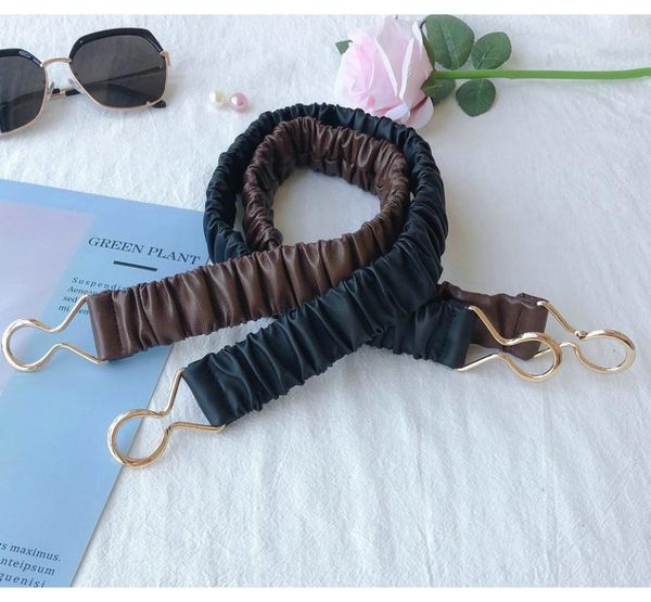 belts fashion small belt decorative waist seal and blouse leather elastic narrow fold ladies casual figure of eight buttons, Black;brown
belts fashion small belt decorative waist seal and blouse leather elastic narrow fold ladies casual figure of eight buttons, Black;brown