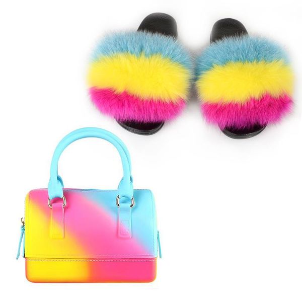 fur slippers arrival summer ladies plush slides with handbag candy color purse sandal home flat messenger bag, Black
fur slippers arrival summer ladies plush slides with handbag candy color purse sandal home flat messenger bag, Black