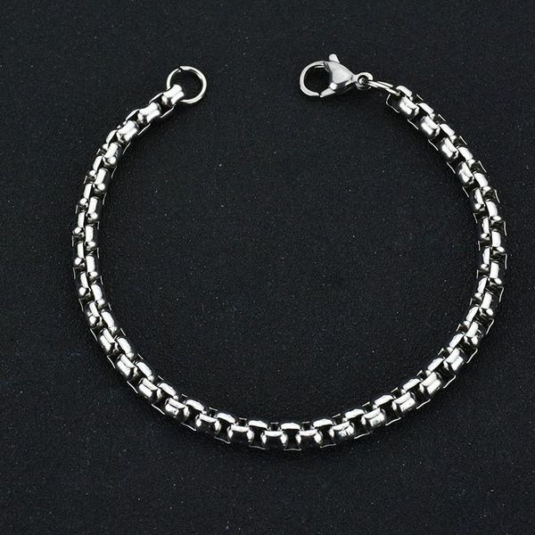 link, chain 100% stainless steel bracelet clasp jewelry men byzantine link for women hip hop party rock, Black
link, chain 100% stainless steel bracelet clasp jewelry men byzantine link for women hip hop party rock, Black