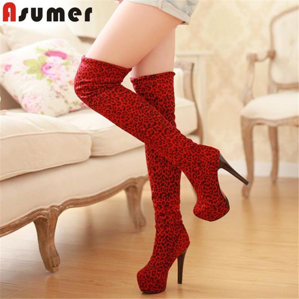 boots asumer 2021 est thin high heel platform ladies party prom shoes round toe autumn leopard over the knee women, Black
boots asumer 2021 est thin high heel platform ladies party prom shoes round toe autumn leopard over the knee women, Black