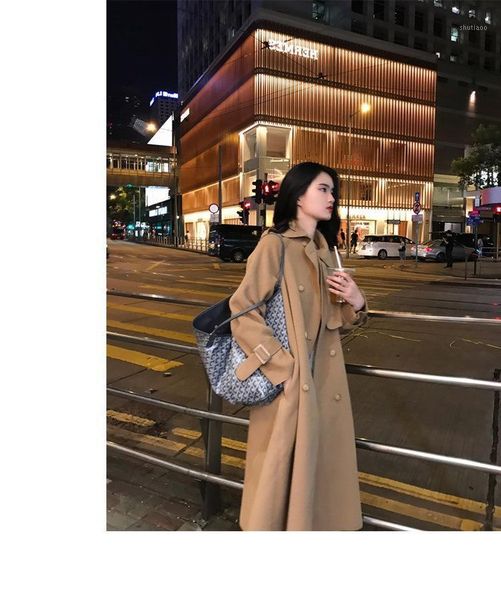 women's wool & blends korean coat winter 2021 autumn fashion elegant temperament versatile and comfortable woolen gift, Black
women's wool & blends korean coat winter 2021 autumn fashion elegant temperament versatile and comfortable woolen gift, Black
