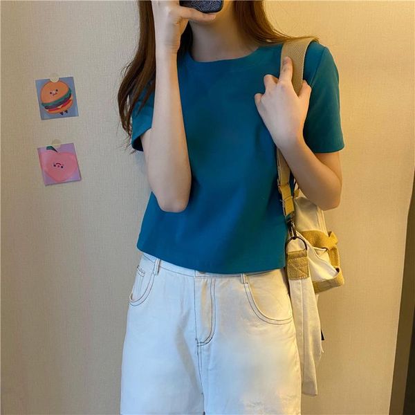 harajuku korean loose all match high waist summer minimalist slim girls fashion short sleeves brief t-shirts women's t-shirt, White
harajuku korean loose all match high waist summer minimalist slim girls fashion short sleeves brief t-shirts women's t-shirt, White