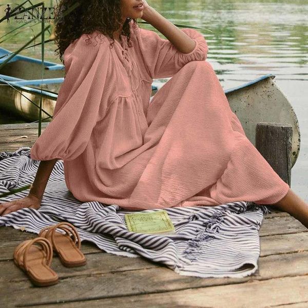 cotton linen vestidos womens fashion summer dress female solid drawstring puff sleeve robe holiday beach long kaftan casual dresses, Black;gray
cotton linen vestidos womens fashion summer dress female solid drawstring puff sleeve robe holiday beach long kaftan casual dresses, Black;gray