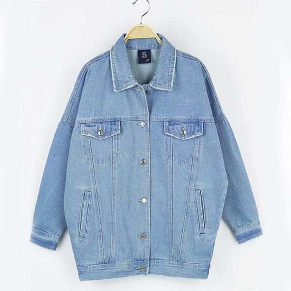 women's jackets missky coat loose large size denim jacket medium long fashion sleeve female for spring and autumn, Black;brown
women's jackets missky coat loose large size denim jacket medium long fashion sleeve female for spring and autumn, Black;brown