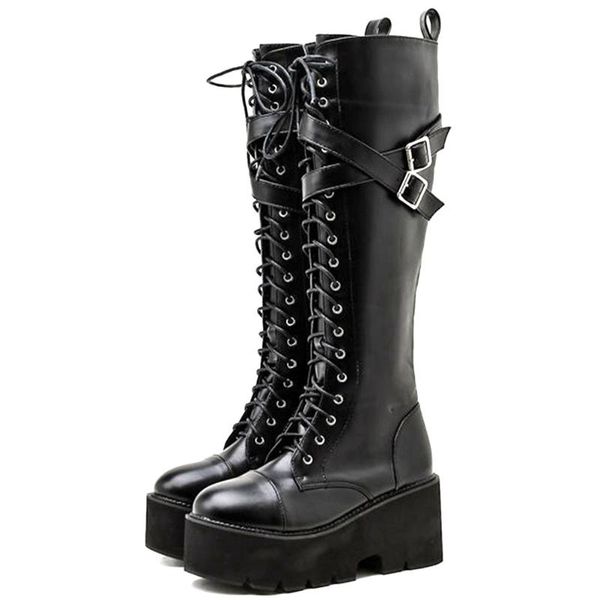 boots gigifox brand design fashion cool gothic buckles strap black street square heels platform motorcycles combat woman shoes
boots gigifox brand design fashion cool gothic buckles strap black street square heels platform motorcycles combat woman shoes