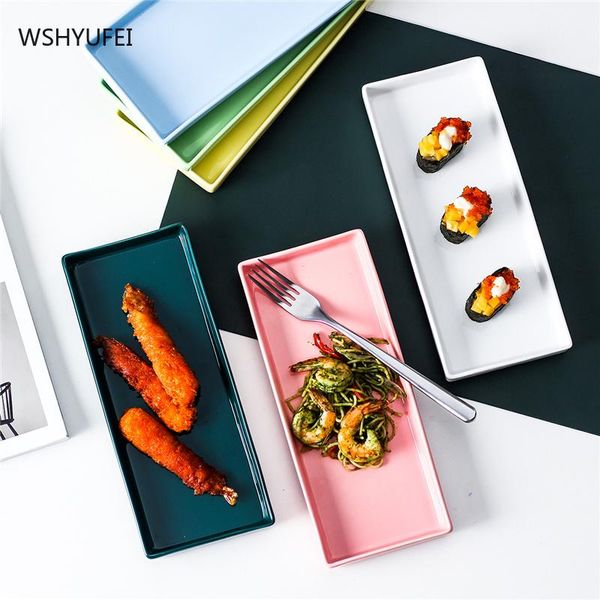 dishes & plates nordic tableware rectangular household ceramic plate western sushi flat creative long kitchen
dishes & plates nordic tableware rectangular household ceramic plate western sushi flat creative long kitchen