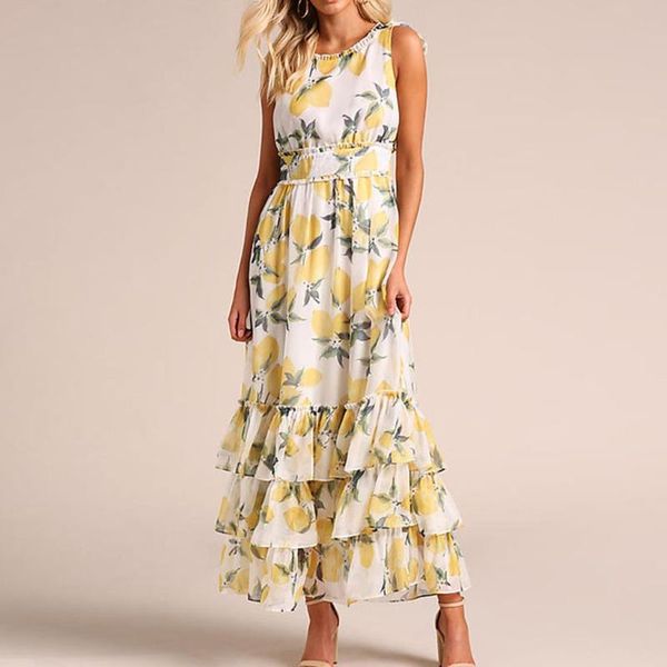 lemon print summer vintage dress o neck yellow dresses women retro straps elegant party vestidos office casual, Black;gray
lemon print summer vintage dress o neck yellow dresses women retro straps elegant party vestidos office casual, Black;gray