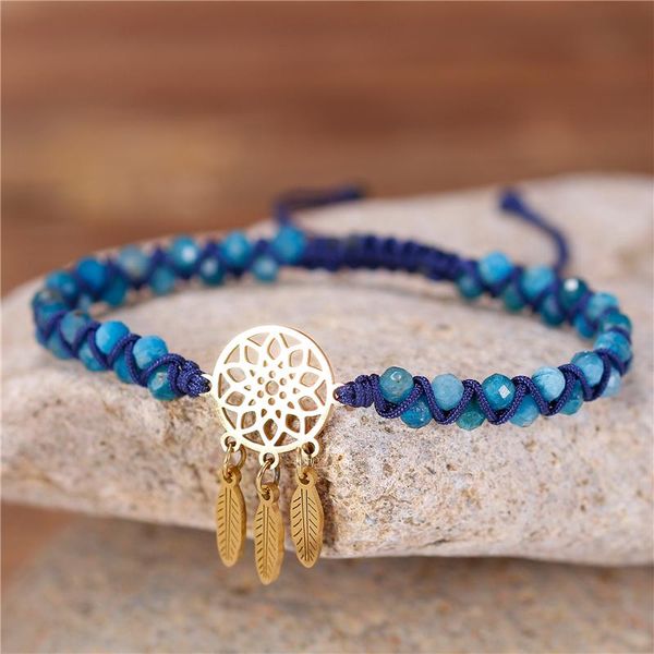 dream catcher charm bracelet apatites beads braided semi-precious stone beaded lover boho jewelry drop bracelets, Golden;silver
dream catcher charm bracelet apatites beads braided semi-precious stone beaded lover boho jewelry drop bracelets, Golden;silver