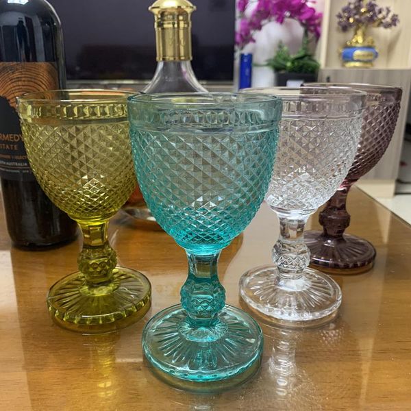 mini diamonds relief wine glass goblet cup 2 pcs / lot color retro juice drinking spirits wedding party glasses 300ml
mini diamonds relief wine glass goblet cup 2 pcs / lot color retro juice drinking spirits wedding party glasses 300ml