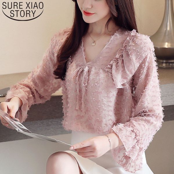 blusas mujer de moda ladies chiffon blouse pink shirts women and blouses bow solid v-neck flare sleeve 5755 50 210415, White
blusas mujer de moda ladies chiffon blouse pink shirts women and blouses bow solid v-neck flare sleeve 5755 50 210415, White
