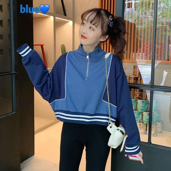 women's hoodies & sweatshirts spring loose pullovers korean casual style turtleneck crop harajuku sweatshirt fashion brand women, Black
women's hoodies & sweatshirts spring loose pullovers korean casual style turtleneck crop harajuku sweatshirt fashion brand women, Black