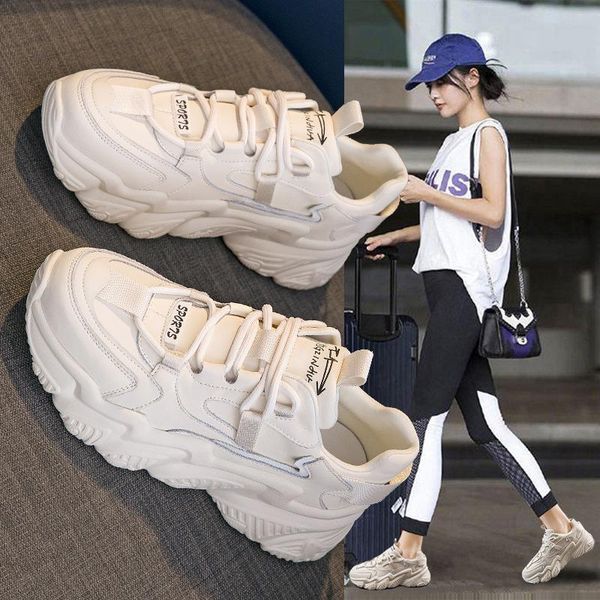 boots old shoes female 2021 spring cowhide sports casual women's all-match non-slip thick-soled lace-up sneakers, Black
boots old shoes female 2021 spring cowhide sports casual women's all-match non-slip thick-soled lace-up sneakers, Black