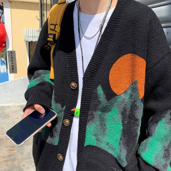 men's sweaters sweater fashion brand loose cardigan v-neck coat youth high-grade versatile in spring and autumn, White;black
men's sweaters sweater fashion brand loose cardigan v-neck coat youth high-grade versatile in spring and autumn, White;black