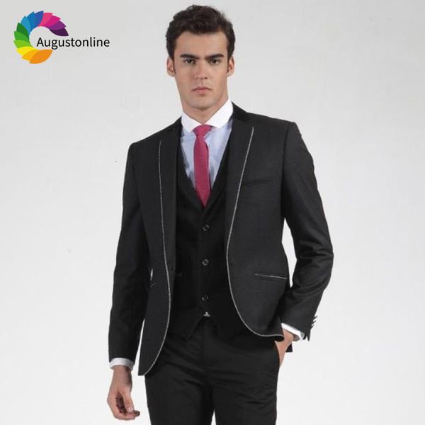 men's suits & blazers slim fit black business men for wedding bridegroom groom costume prom formal tuxedo man blazer traje ho, White;black
men's suits & blazers slim fit black business men for wedding bridegroom groom costume prom formal tuxedo man blazer traje ho, White;black