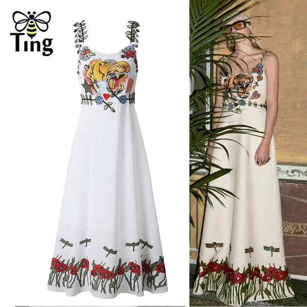 designer runway animal flower embroidery party dinner dresses vintage leaf strap a line dress summer vestidos 210513, Black;gray
designer runway animal flower embroidery party dinner dresses vintage leaf strap a line dress summer vestidos 210513, Black;gray