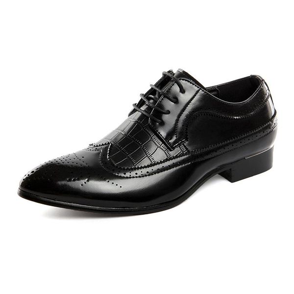 dress shoes men for formal business office wedding leather italian designer men's oxfords plus size flats 38-48, Black
dress shoes men for formal business office wedding leather italian designer men's oxfords plus size flats 38-48, Black