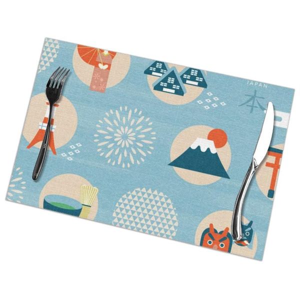 mats & pads 6pcs placemat for dining table japanese traditional symbols heat-resistant kitchen accessories
mats & pads 6pcs placemat for dining table japanese traditional symbols heat-resistant kitchen accessories