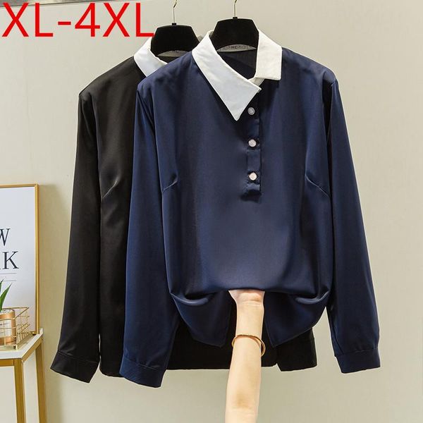 plus size t-shirt missfansiqi autumn shirts women irregular turn down collar long sleeve large loose casual chiffon shirt 4xl, Black
plus size t-shirt missfansiqi autumn shirts women irregular turn down collar long sleeve large loose casual chiffon shirt 4xl, Black