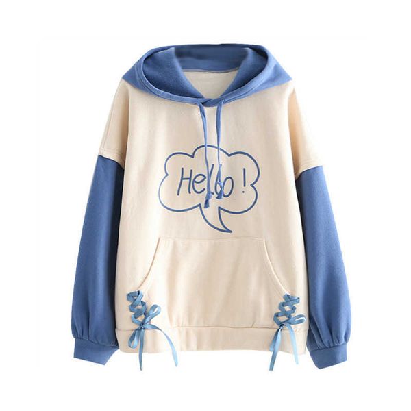merry pretty women letter print color patchwork hooded sweatshirts winter plus velvet long sleeve pocket hoodies sweet pullover 210526, Black
merry pretty women letter print color patchwork hooded sweatshirts winter plus velvet long sleeve pocket hoodies sweet pullover 210526, Black