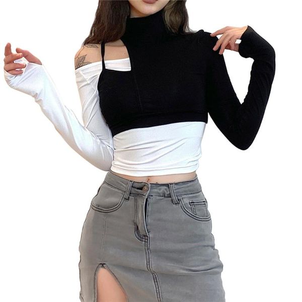 fashion casual women spring summer leisure base bodycon slim pullover long sleeve high neck t shirts crop regular size women's t-s, White
fashion casual women spring summer leisure base bodycon slim pullover long sleeve high neck t shirts crop regular size women's t-s, White