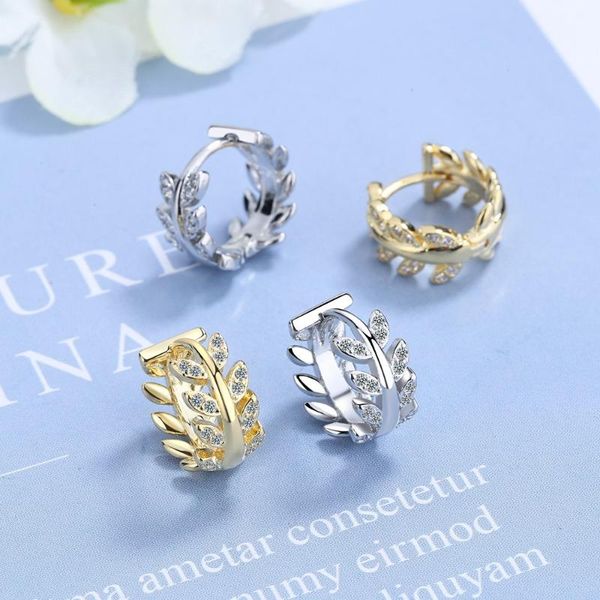 hoop & huggie shiny gold silver color small earrings for women cz crystal leaf earring fashion temperament statement jewelry, Golden;silver
hoop & huggie shiny gold silver color small earrings for women cz crystal leaf earring fashion temperament statement jewelry, Golden;silver