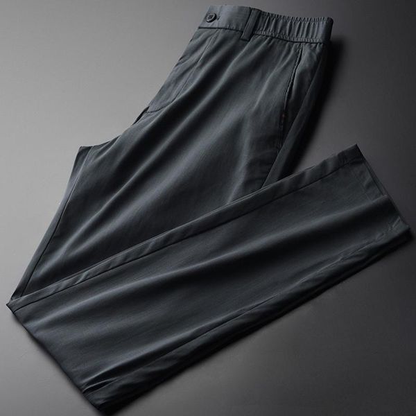 men's pants summer mens luxury lyocell tencel fabric fashion casual trousers plus size 4xl slim elastic waist men, Black
men's pants summer mens luxury lyocell tencel fabric fashion casual trousers plus size 4xl slim elastic waist men, Black