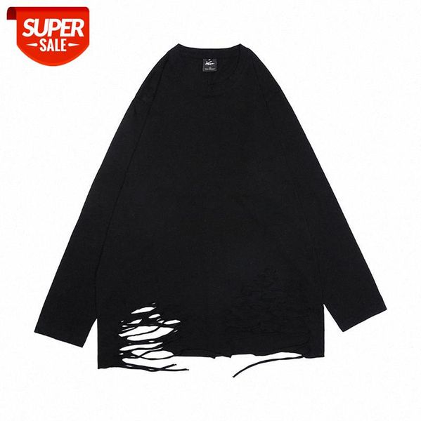 european and american high street basic loose t-shirt simple oversize big hole round neck long sleeve tee men women #nc6y, White;black
european and american high street basic loose t-shirt simple oversize big hole round neck long sleeve tee men women #nc6y, White;black