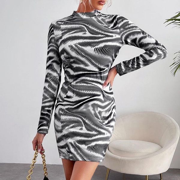 casual dresses women pencil dress splicing design round neck long sleeve mid waist the chain print slim hips mini, Black;gray
casual dresses women pencil dress splicing design round neck long sleeve mid waist the chain print slim hips mini, Black;gray