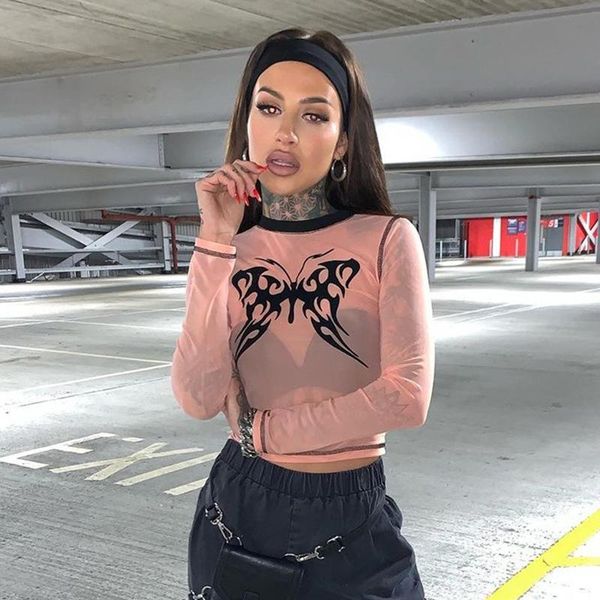 women high neck butterfly printed long sleeve bikini cover ups crop t-shirt blouse summer holiday beachwear women's swimwear, White;black
women high neck butterfly printed long sleeve bikini cover ups crop t-shirt blouse summer holiday beachwear women's swimwear, White;black