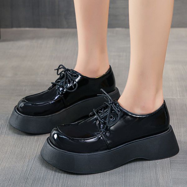 dress shoes women's shoes oxford without platform heels, casual leather with shoelaces, round toe, thick soles for women, 9370n mp88, Black
dress shoes women's shoes oxford without platform heels, casual leather with shoelaces, round toe, thick soles for women, 9370n mp88, Black