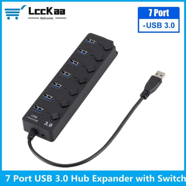 hubs lcckaa usb 3.0 hub multi splitter 7 port expander multiple hab use power adapter usb3.0 with switch for pc
hubs lcckaa usb 3.0 hub multi splitter 7 port expander multiple hab use power adapter usb3.0 with switch for pc