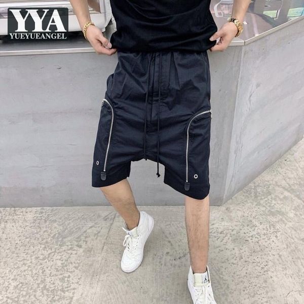 street gothic cross-pant men elastic waist zip pocket drop crotch black harem shorts mens casual loose knee length sweatpants men's, White;black
street gothic cross-pant men elastic waist zip pocket drop crotch black harem shorts mens casual loose knee length sweatpants men's, White;black