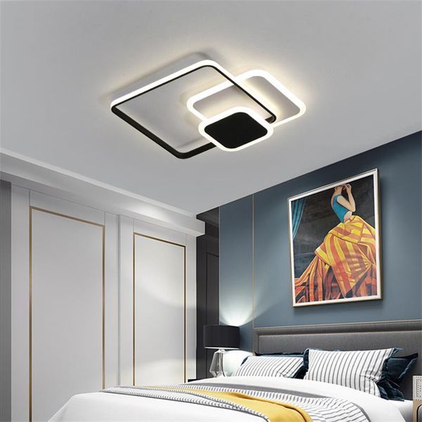 ceiling lights modern led lamp with remote control for dining room bedroom kitchen round square chandelier black/white lighting fixture
ceiling lights modern led lamp with remote control for dining room bedroom kitchen round square chandelier black/white lighting fixture