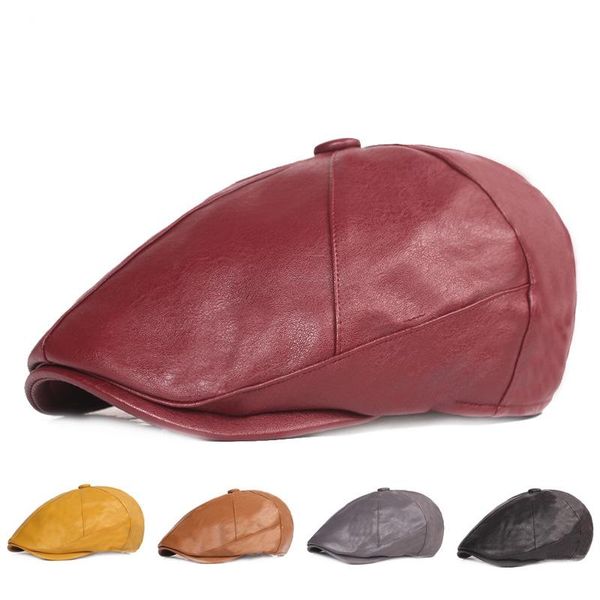 stingy brim hats retro octagonal hat women's leather cap autumn men's beret elegant fashion ladies snapback caps for men 2021, Blue;gray
stingy brim hats retro octagonal hat women's leather cap autumn men's beret elegant fashion ladies snapback caps for men 2021, Blue;gray